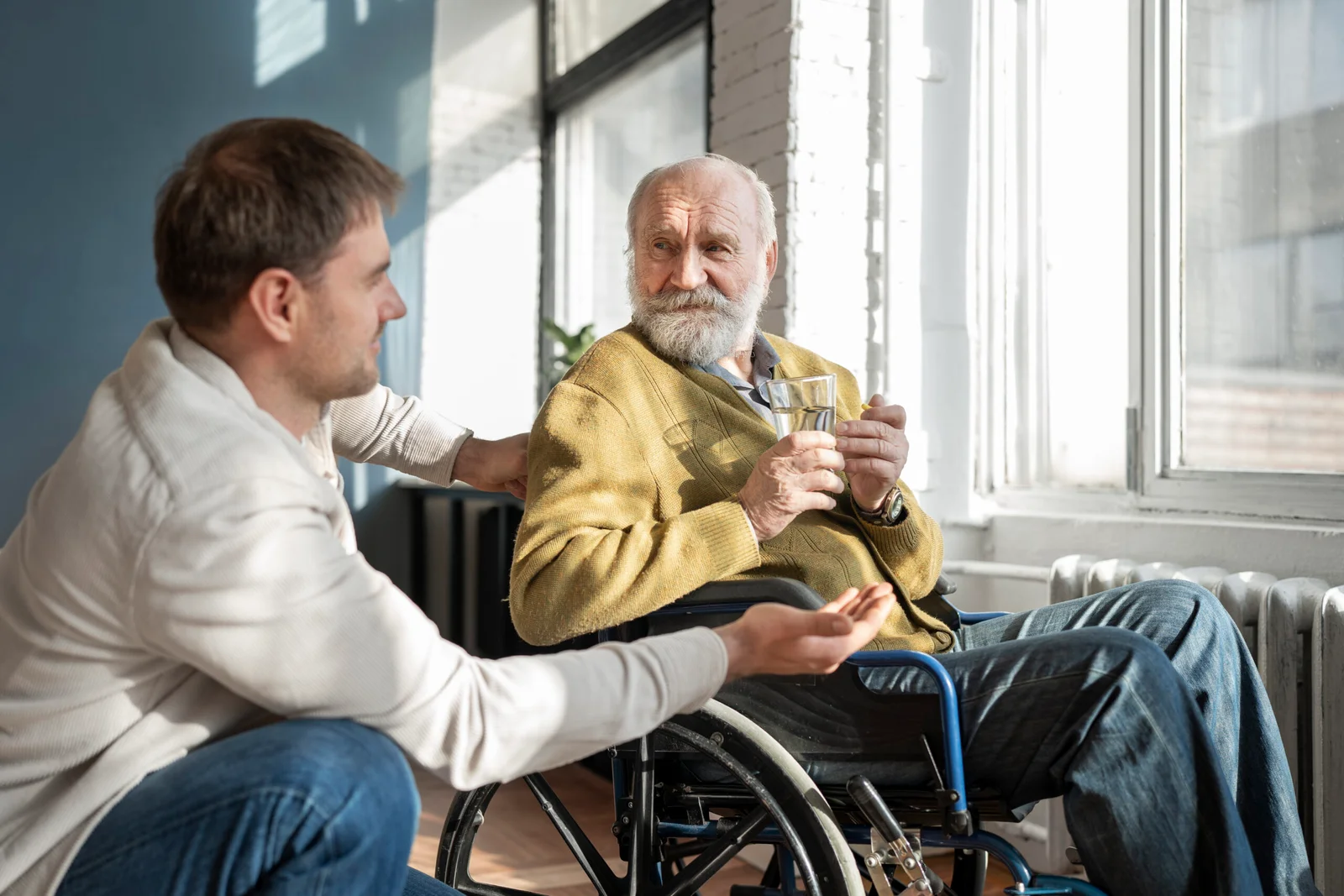 old patient suffering from parkinson scaled 1